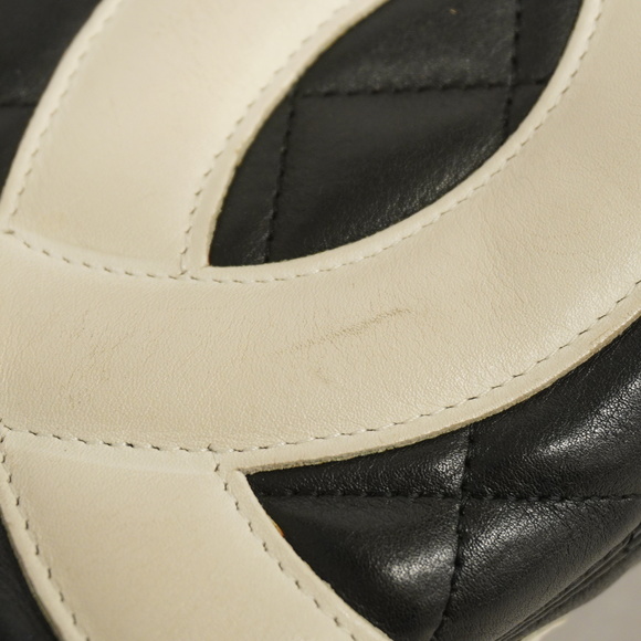 CHANELAuth  Ligne Cambon Women's Undefined,Leather Tote Bag Black - Picture 9 of 10